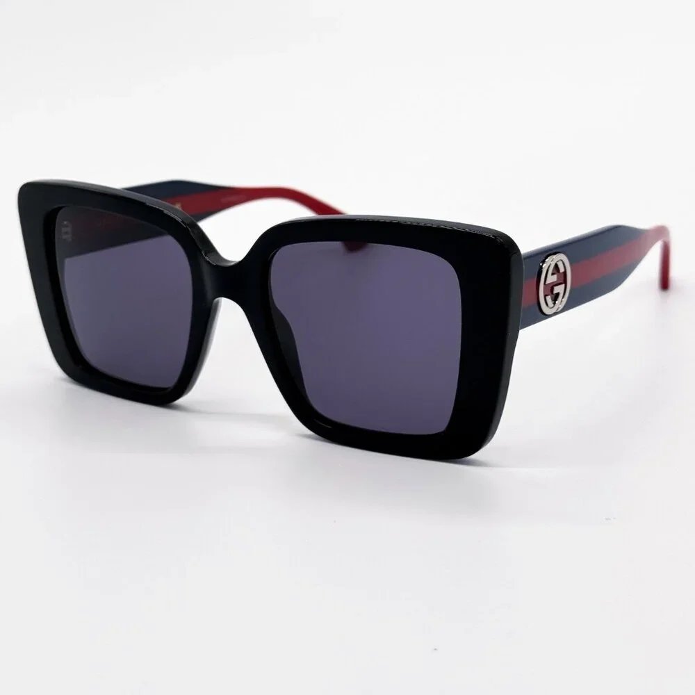 NEW GUCCI GG1861S 004 WOMEN SHINY BLACK SUNGLASSES GUCCI
